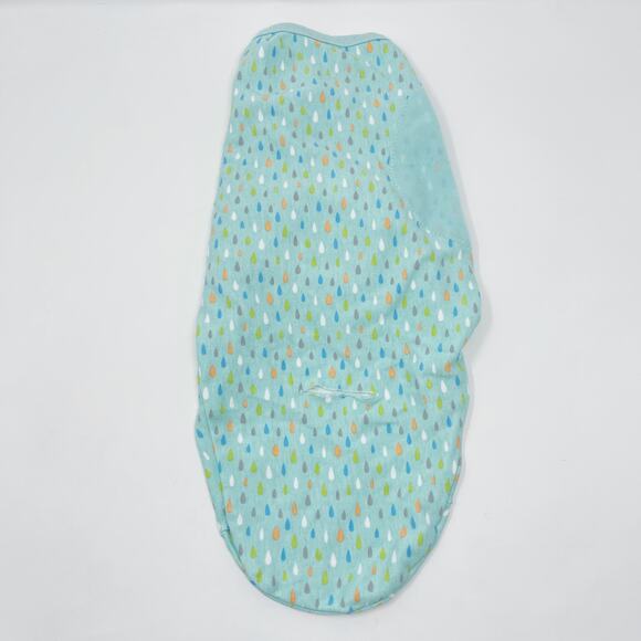 SwaddleMe Original Swaddle Wrap Newborn S/M Jungle Drops Green Baby Sleepwear - Picture 2 of 12